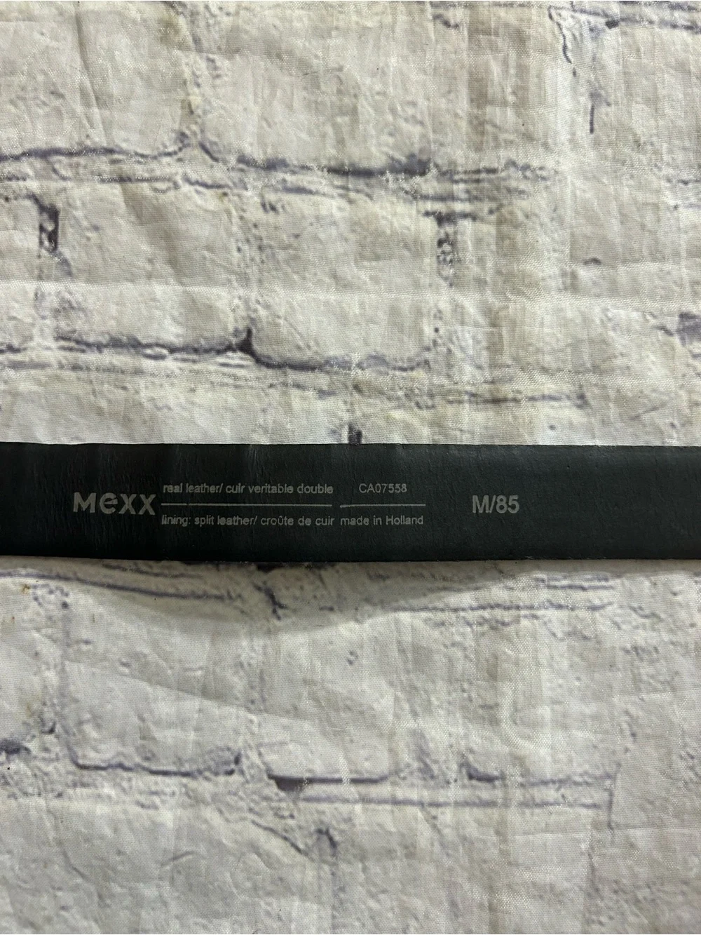 MEXX BLACK CROC PRINT LEATHER SILVER TONE BUCKLE WOMEN’S BELT SIZE MEDIUM
